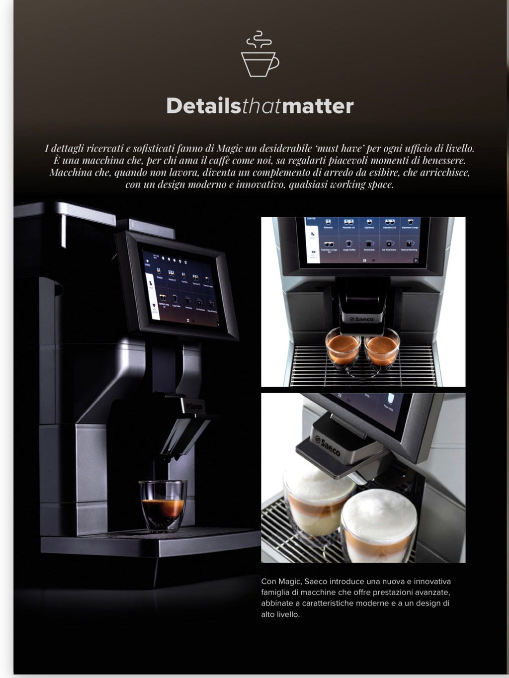 Saeco magic M2+ 120V