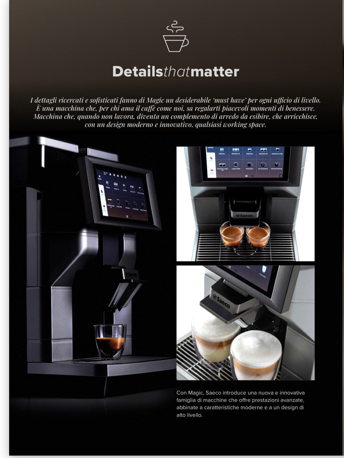 Saeco magic M2+ 120V