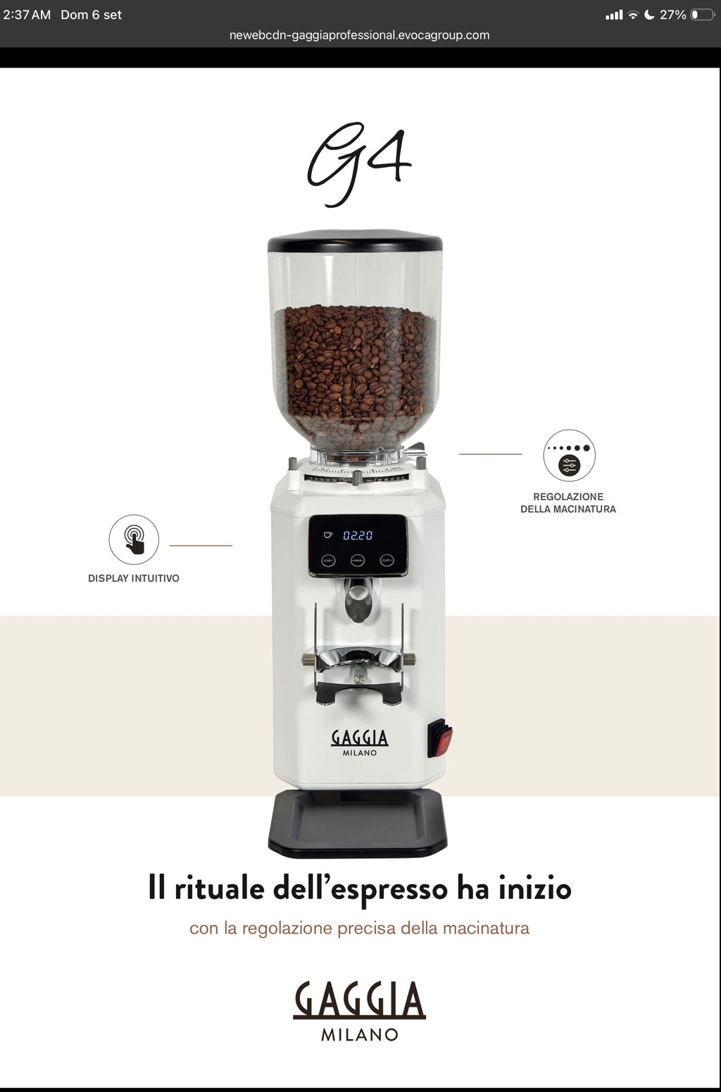 Gaggia molino G4