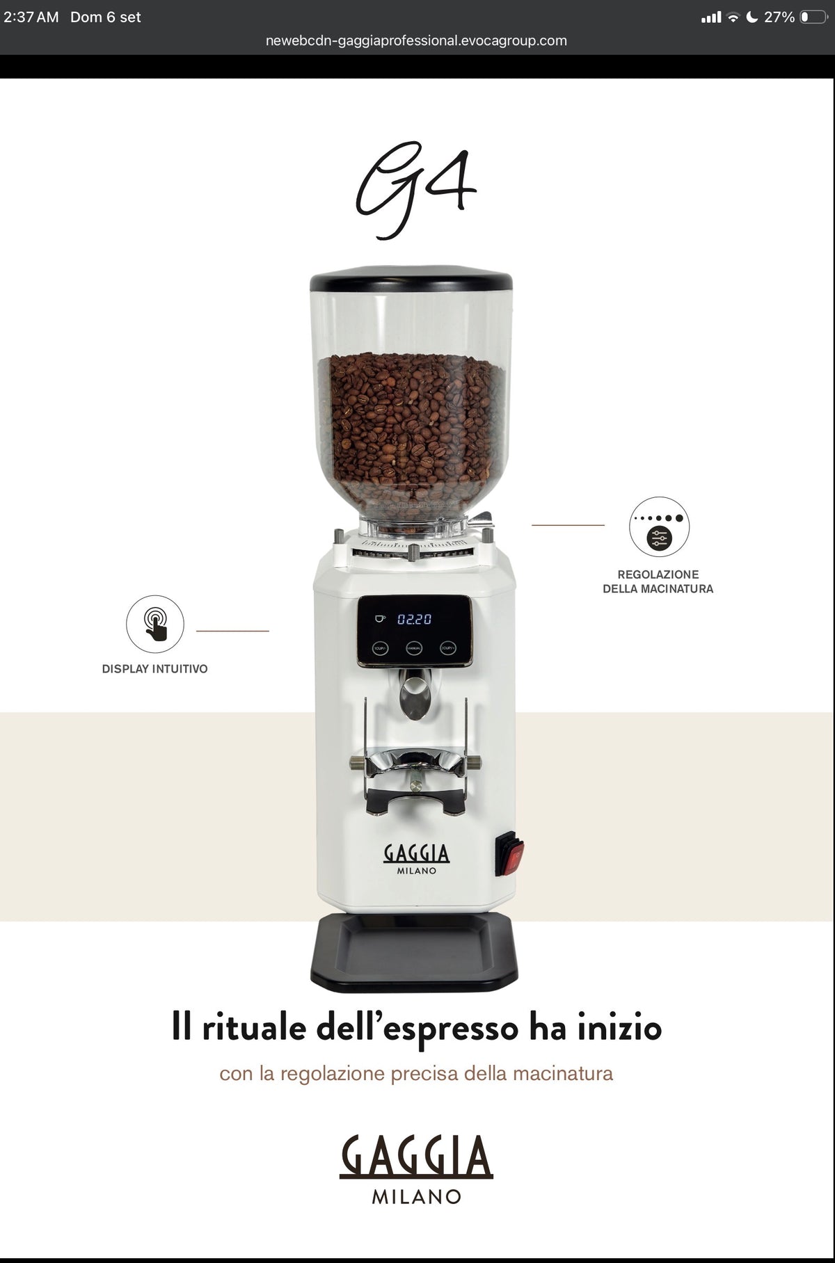 Gaggia molino G4